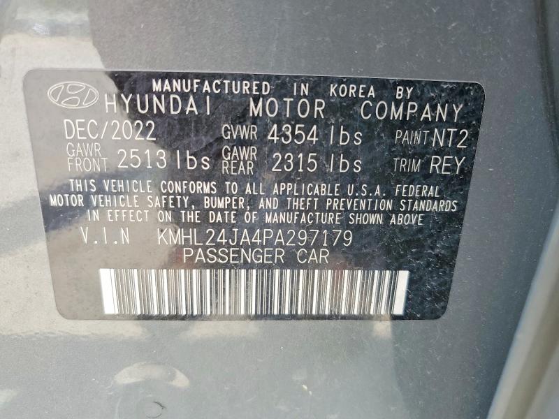Продаж на аукціоні авто 2023 Hyundai Sonata, vin: KMHL24JA4PA297179, номер лоту: 56222016