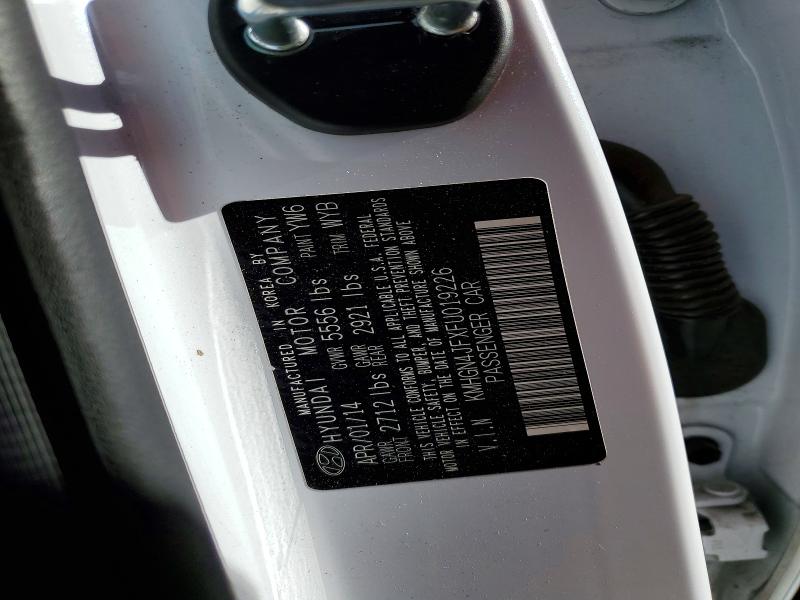 59140006 :رقم المزاد ، KMHGN4JFXFU019226 vin ، 2015 Hyundai Genesis مزاد بيع