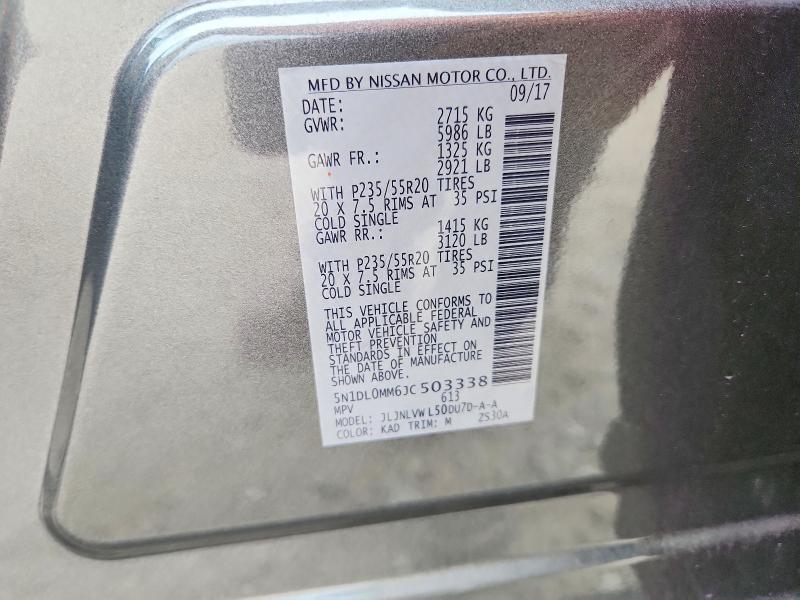Продажа на аукционе авто 2018 Infiniti Qx60, vin: 5N1DL0MM6JC503338, номер лота: 57338466