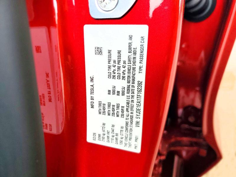 Продажа на аукционе авто 2026 Tesla Model 3, vin: 5YJ3E1EA1TF162392, номер лота: 56773916