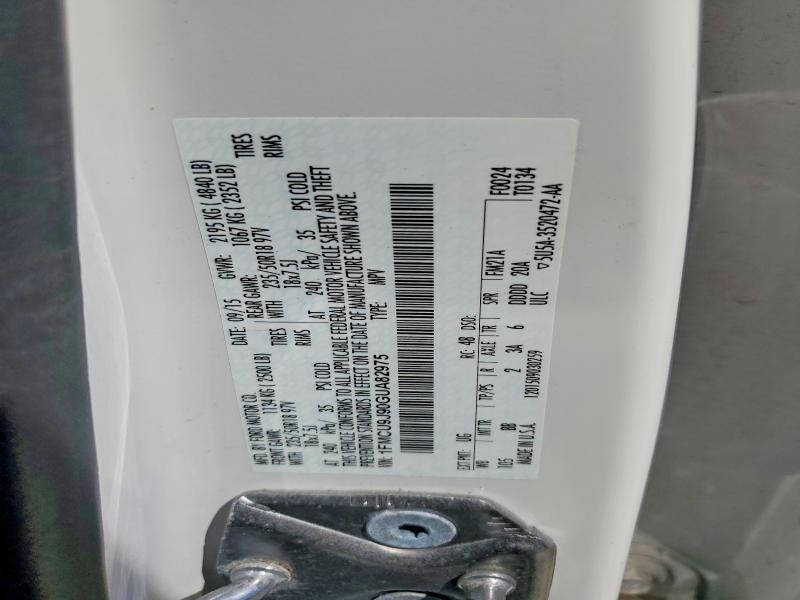 Продаж на аукціоні авто 2016 Ford Escape, vin: 1FMCU9J90GUA82975, номер лоту: 55800966