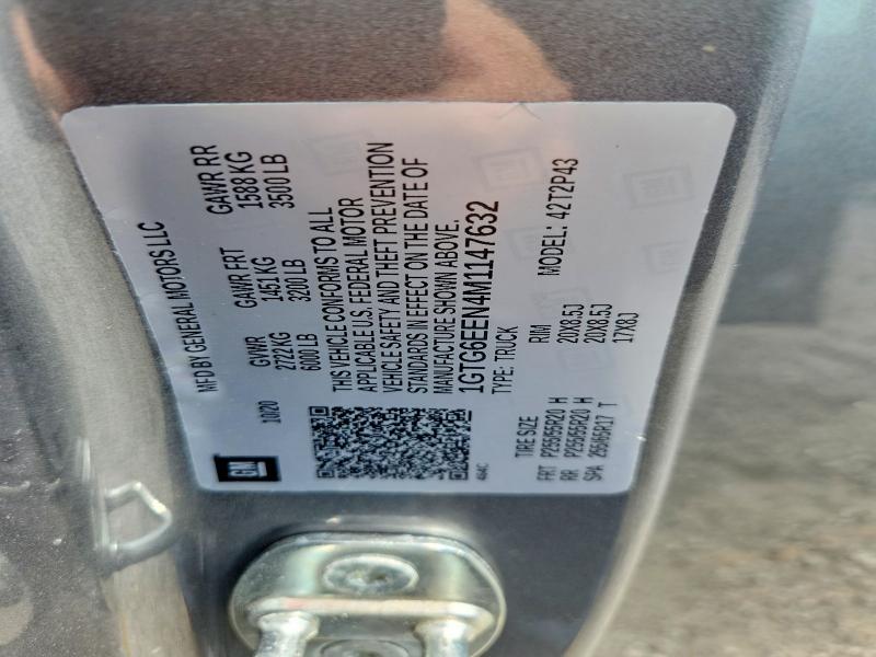 2021 Gmc Canyon მანქანა იყიდება აუქციონზე, vin: 1GTG6EEN4M1147632, აუქციონის ნომერი: 56838376