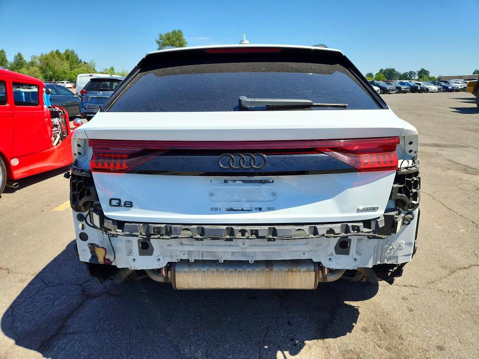 2022 Audi Q8 მანქანა იყიდება აუქციონზე, vin: WA1EVBF1XND008023, აუქციონის ნომერი: 57587836