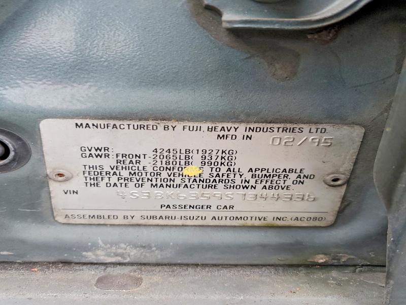 59133136 :رقم المزاد ، 4S3BK6359S7344336 vin ، 1995 Subaru Legacy مزاد بيع