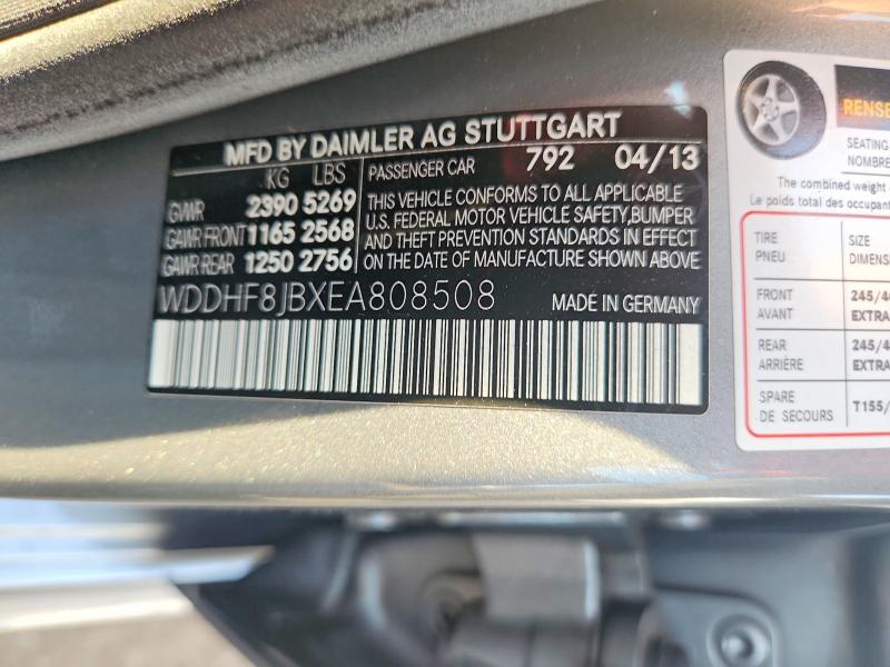 Продаж на аукціоні авто 2014 Mercedes-benz E, vin: WDDHF8JBXEA808508, номер лоту: 58800036
