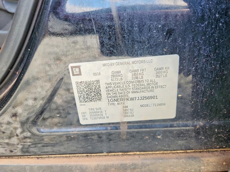 Aukcja sprzedaży 2018 Chevrolet Traverse, vin: 1GNERFKW7JJ256901, numer aukcji: 55759486