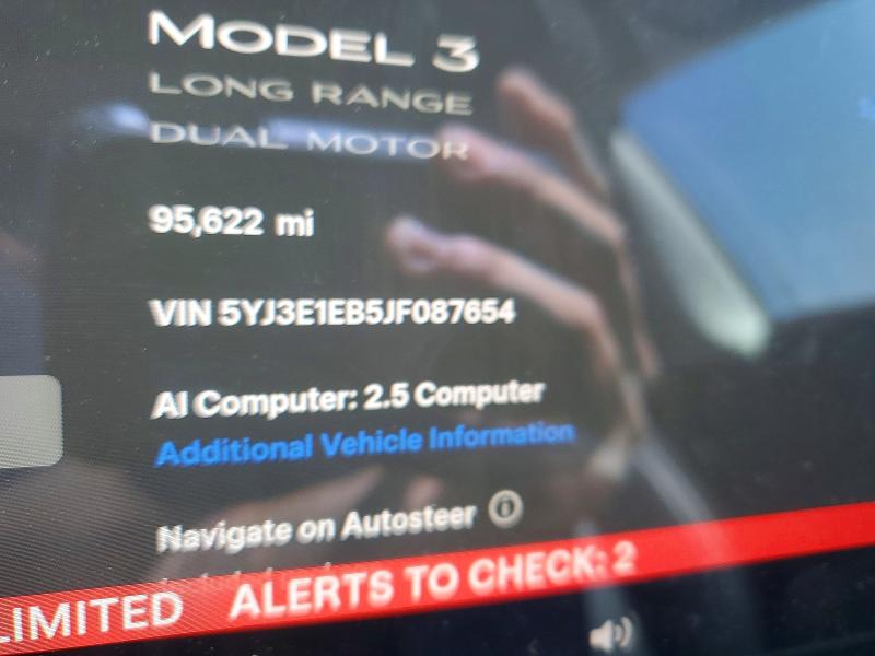 Продажа на аукционе авто 2018 Tesla Model 3, vin: 5YJ3E1EB5JF087654, номер лота: 57821036