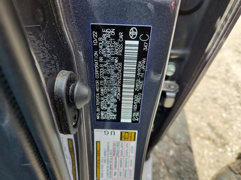 Aukcja sprzedaży 2022 Toyota Prius Prime, vin: JTDKAMFPXN3224058, numer aukcji: 59325386