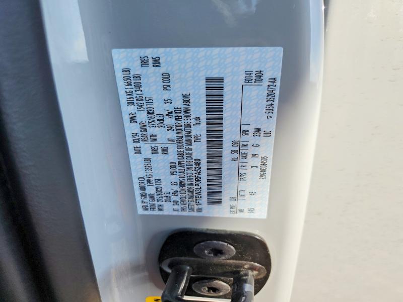 2024 Ford F150 მანქანა იყიდება აუქციონზე, vin: 1FTEW3LP0RFA52480, აუქციონის ნომერი: 55724186