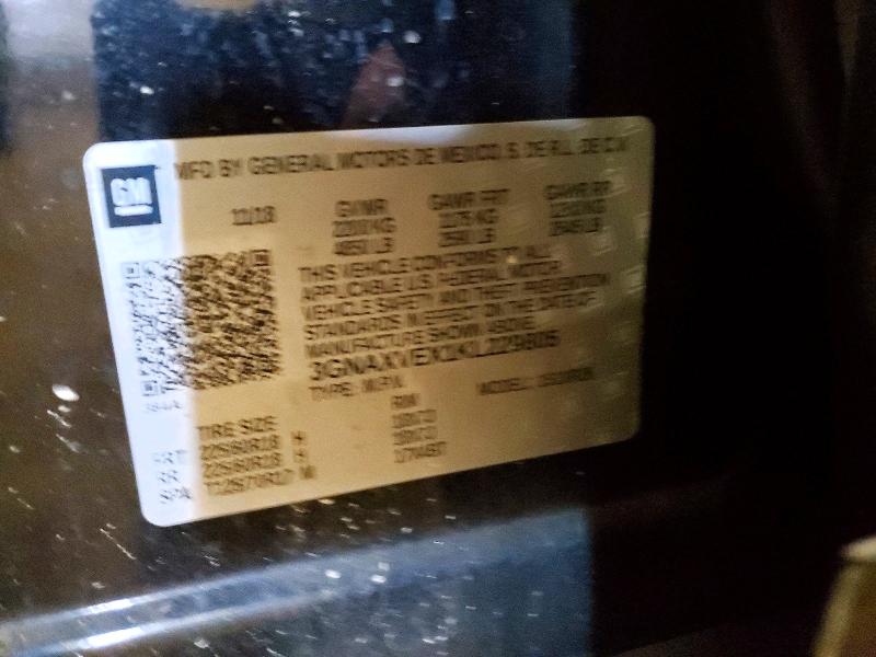 Aukcja sprzedaży 2019 Chevrolet Equinox, vin: 3GNAXVEX1KL229805, numer aukcji: 55864186
