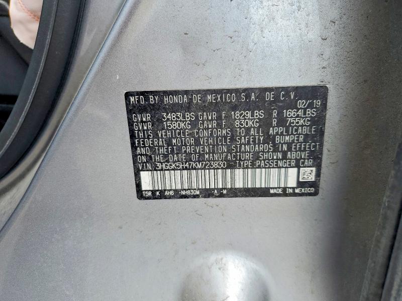 Продажа на аукционе авто 2019 Honda Fit, vin: 3HGGK5H47KM723830, номер лота: 57718066