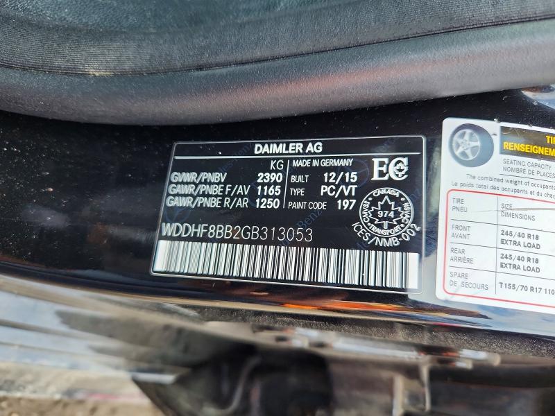 Продаж на аукціоні авто 2016 Mercedes-benz E, vin: WDDHF8BB2GB313053, номер лоту: 56452666