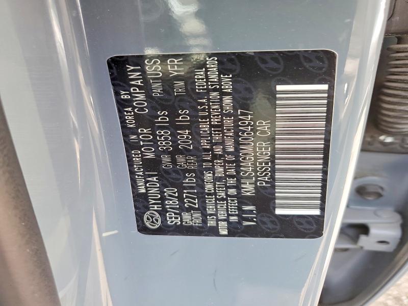 Продаж на аукціоні авто 2021 Hyundai Elantra, vin: KMHLS4AG0MU064947, номер лоту: 55603166
