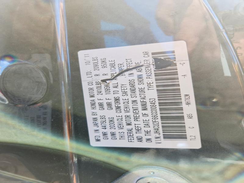 55971136 :رقم المزاد ، JH4CU2F66CC008453 vin ، 2012 Acura Tsx مزاد بيع
