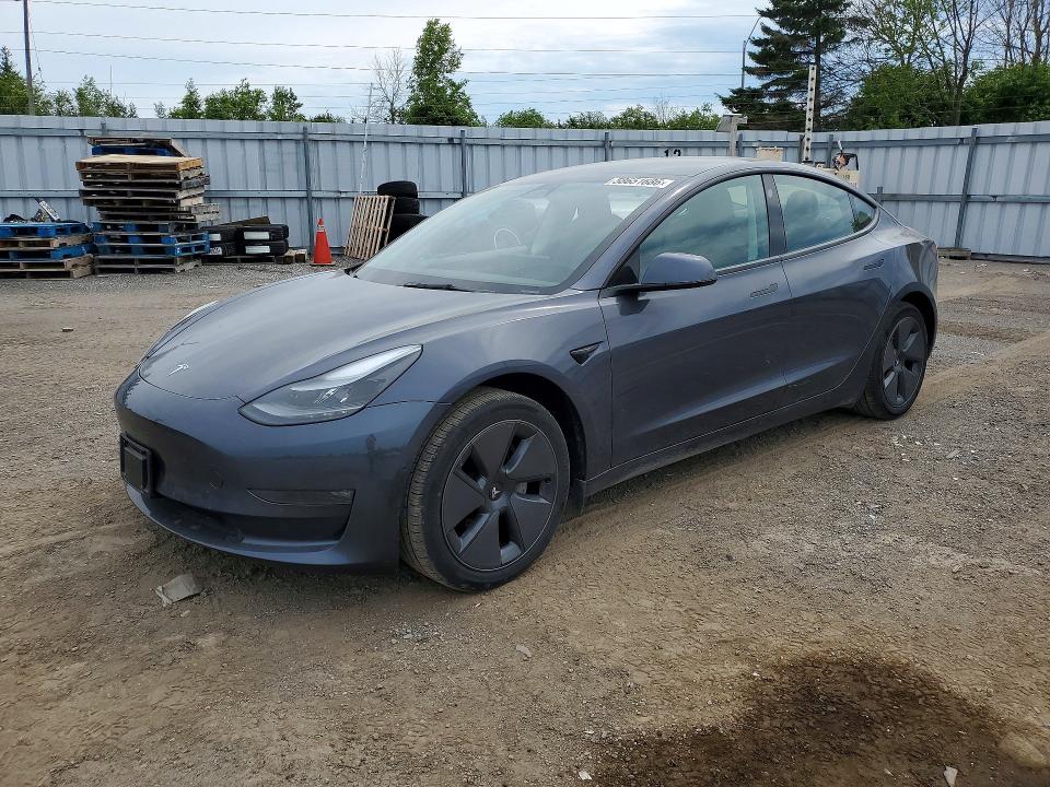 2022 Tesla Model 3 მანქანა იყიდება აუქციონზე, vin: 5YJ3E1EB0NF312357, აუქციონის ნომერი: 58651686