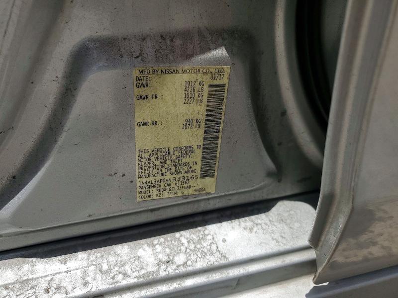 Продаж на аукціоні авто 2017 Nissan Altima, vin: 1N4AL3AP0HN333165, номер лоту: 59021386