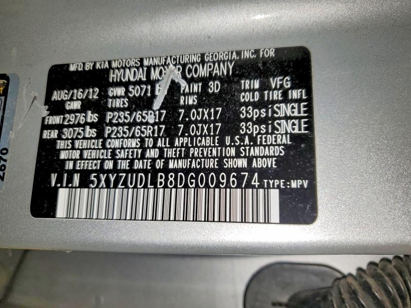 Aukcja sprzedaży 2013 Hyundai Santa Fe Sport, vin: 5XYZUDLB8DG009674, numer aukcji: 57133946