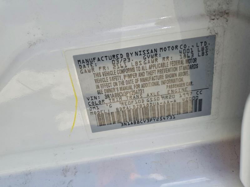 Aukcja sprzedaży 2023 Nissan Sentra, vin: 3N1AB8CV3PY254731, numer aukcji: 57718506