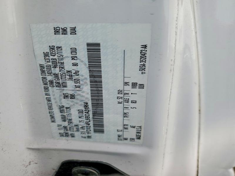 Продаж на аукціоні авто 2011 Ford E450, vin: 1FDXE4FL6BDA31964, номер лоту: 54674436