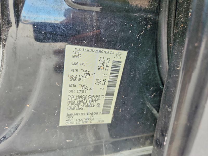 Aukcja sprzedaży 2012 Nissan Titan, vin: 1N6AA0EK1CN308083, numer aukcji: 58527526
