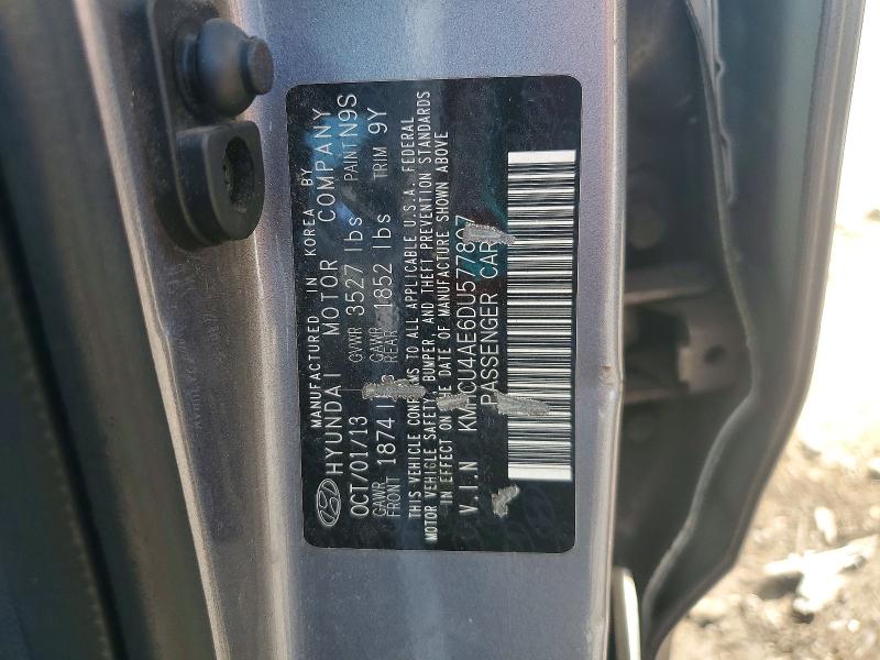 Aukcja sprzedaży 2013 Hyundai Accent, vin: KMHCU4AE6DU577807, numer aukcji: 55516836