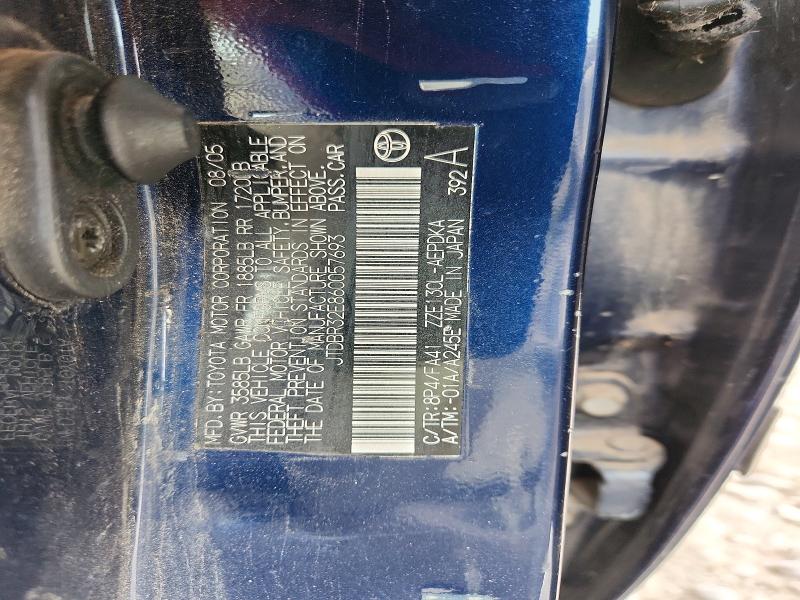 Продажа на аукционе авто 2006 Toyota Corolla, vin: JTDBR32E860057693, номер лота: 56370346