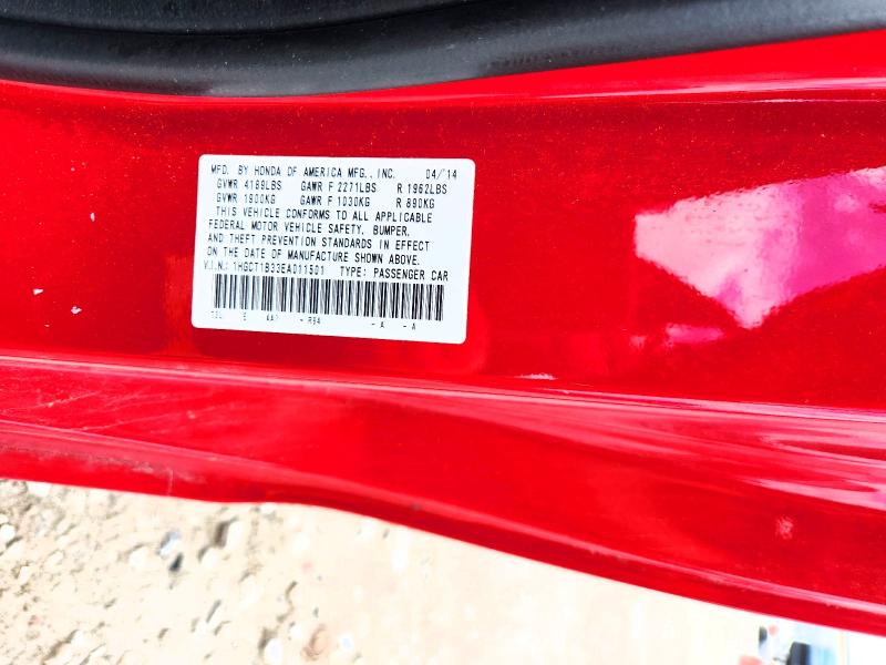 Продаж на аукціоні авто 2014 Honda Accord, vin: 1HGCT1B33EA011501, номер лоту: 57322666