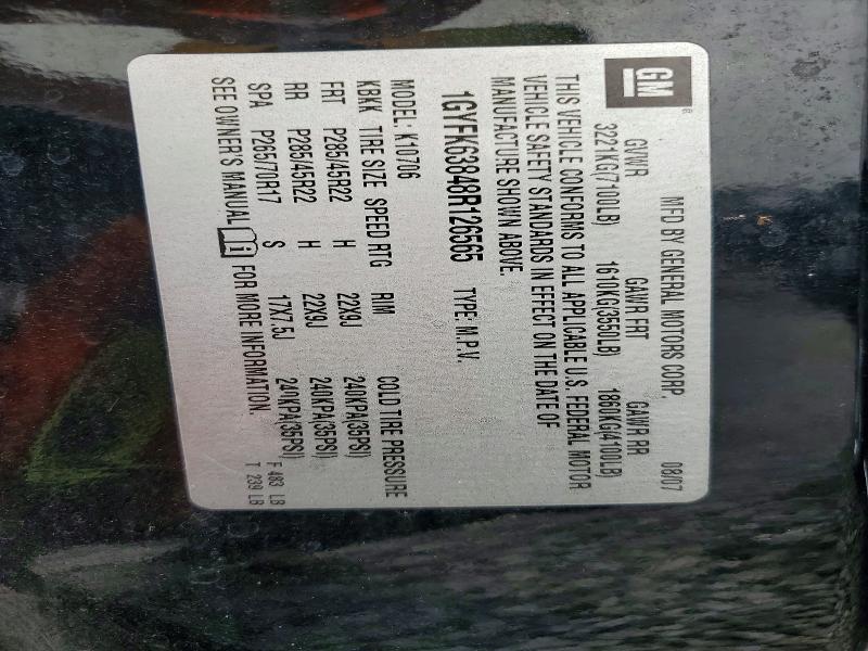 Aukcja sprzedaży 2008 Cadillac Escalade, vin: 1GYFK63848R126565, numer aukcji: 58597896