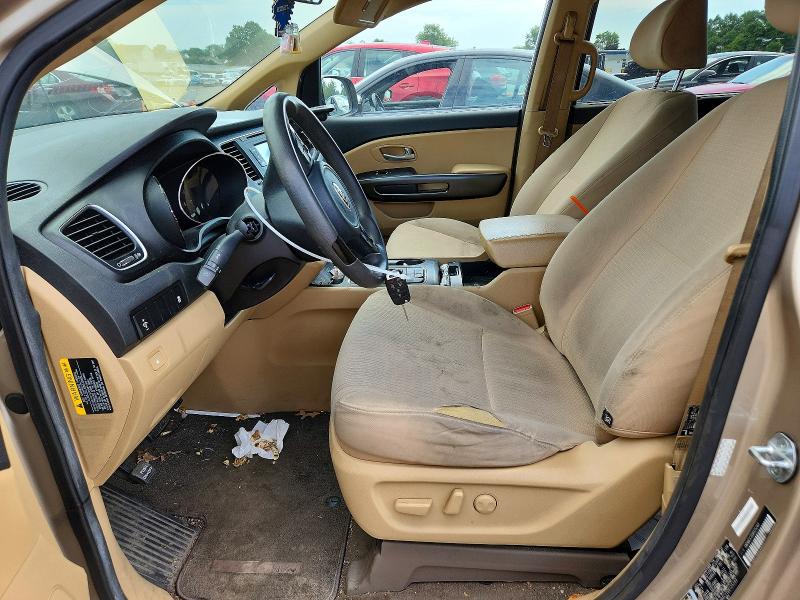 2016 Kia Sedona მანქანა იყიდება აუქციონზე, vin: KNDMB5C11G6125240, აუქციონის ნომერი: 57404096