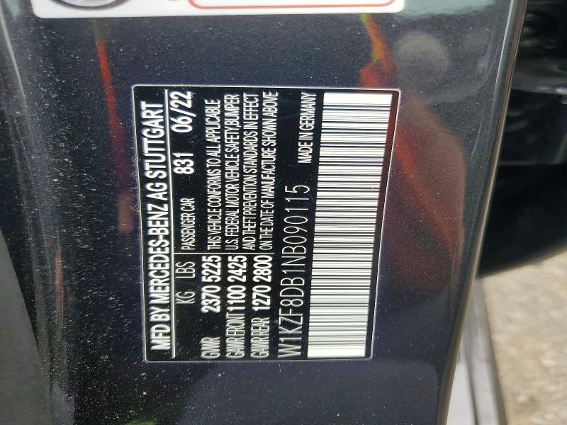 Aukcja sprzedaży 2022 Mercedes-benz E, vin: W1KZF8DB1NB090115, numer aukcji: 58331486