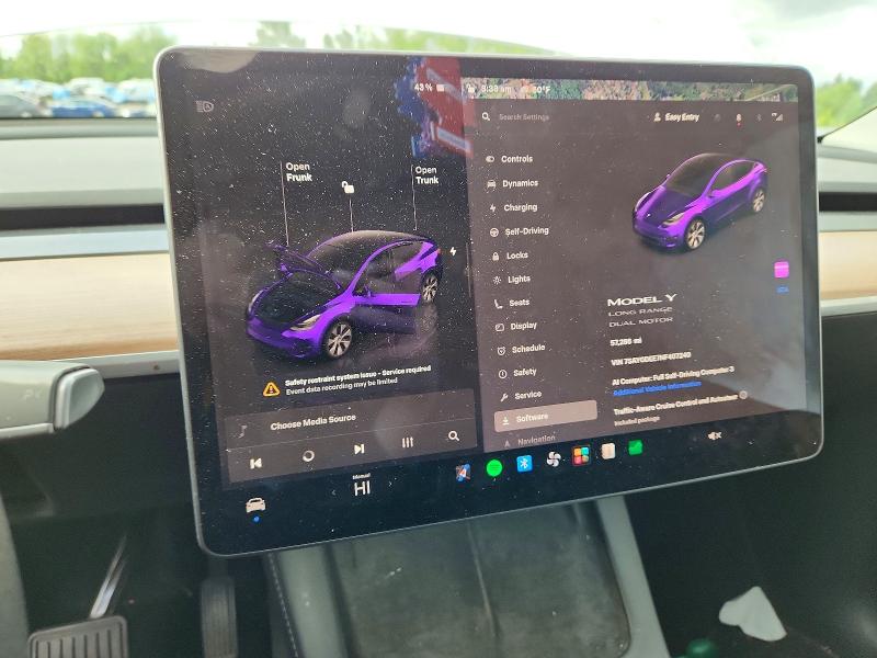 Aukcja sprzedaży 2022 Tesla Model Y, vin: 7SAYGDEE7NF407240, numer aukcji: 56255096