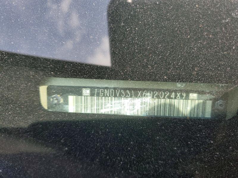 57154496 :رقم المزاد ، 1GNDV33LX6D202489 vin ، 2006 Chevrolet Uplander مزاد بيع