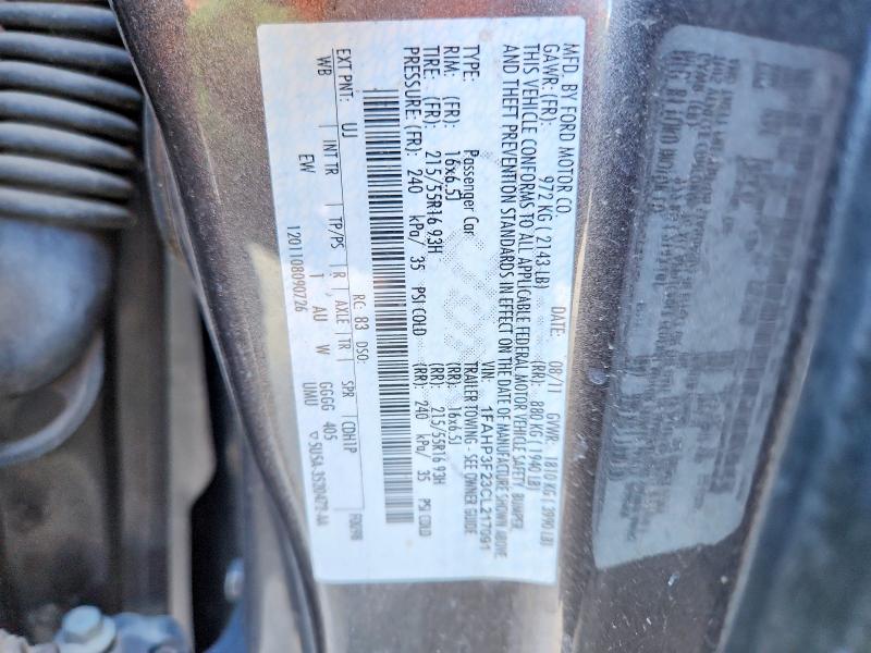 Продажа на аукционе авто 2012 Ford Focus, vin: 1FAHP3F23CL217091, номер лота: 57294626