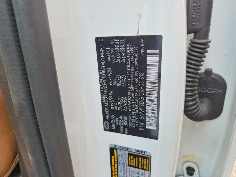 2025 Hyundai Santa Fe მანქანა იყიდება აუქციონზე, vin: 5NMP3DG10SH051318, აუქციონის ნომერი: 59134236