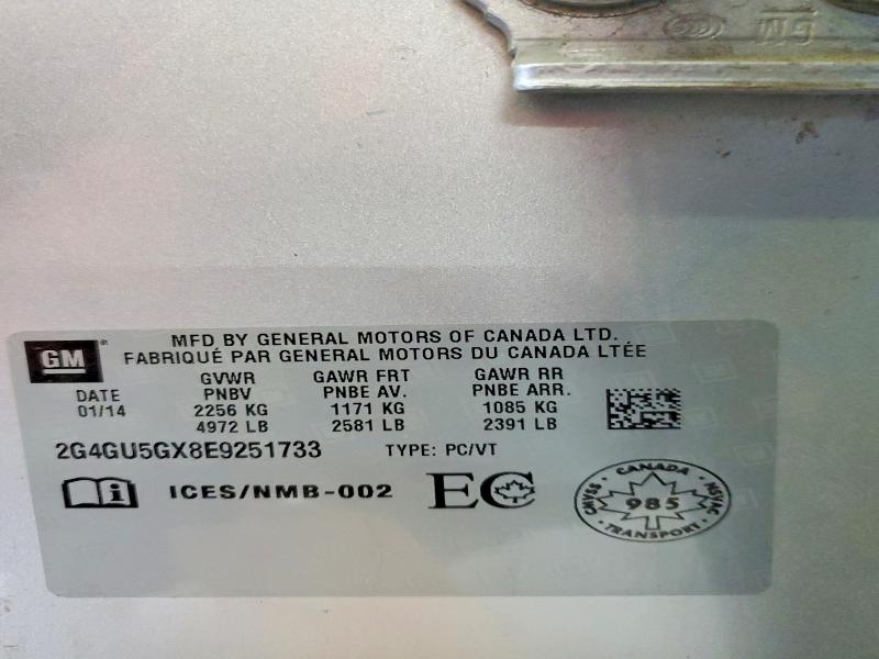Продажа на аукционе авто 2014 Buick Regal, vin: 2G4GU5GX8E9251733, номер лота: 56676786