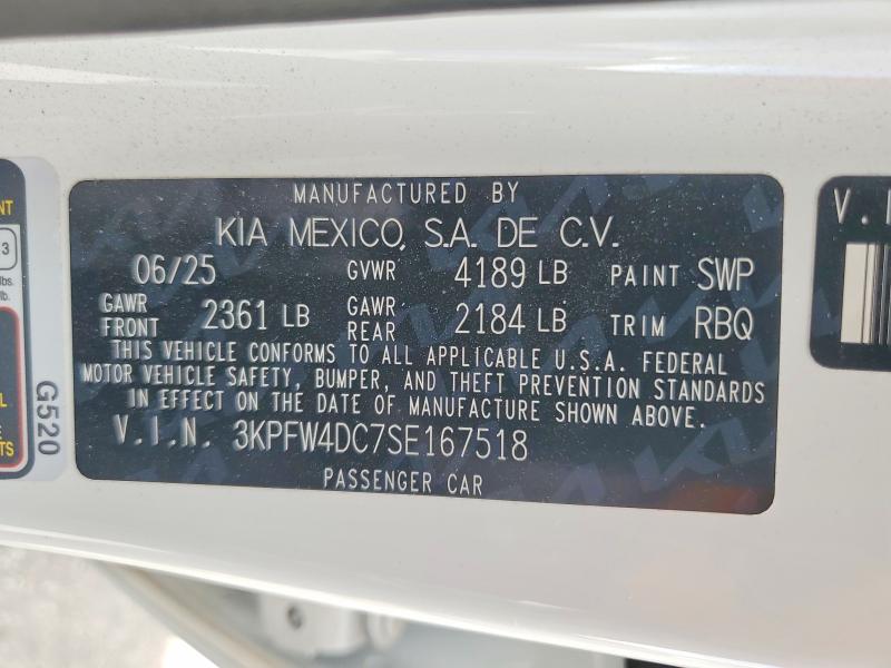 Продаж на аукціоні авто 2025 Kia K4, vin: 3KPFW4DC7SE167518, номер лоту: 56833066