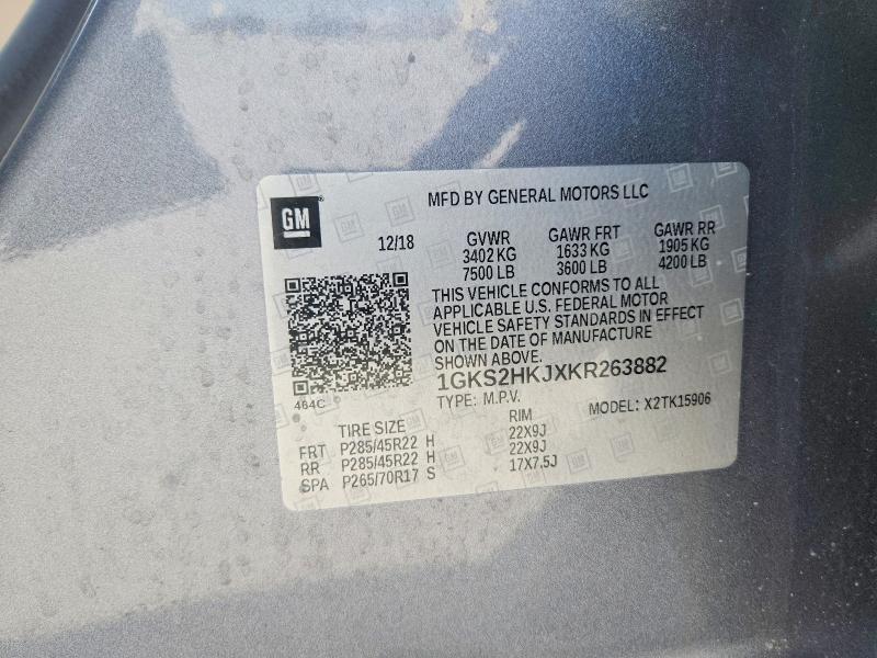 Auction sale of the 2019 Gmc Yukon Xl, vin: 1GKS2HKJXKR263882, lot number: 85986955