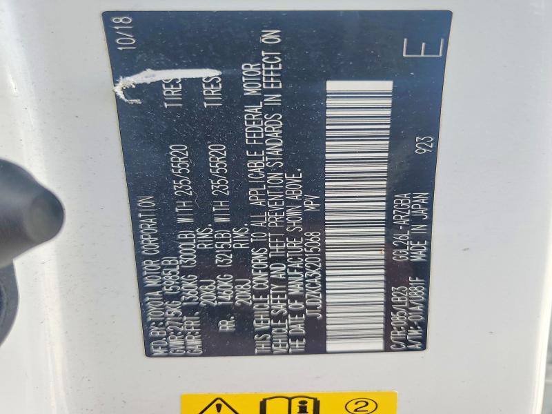 Продаж на аукціоні авто 2019 Lexus Rx, vin: JTJDZKCA3K2015068, номер лоту: 58578626
