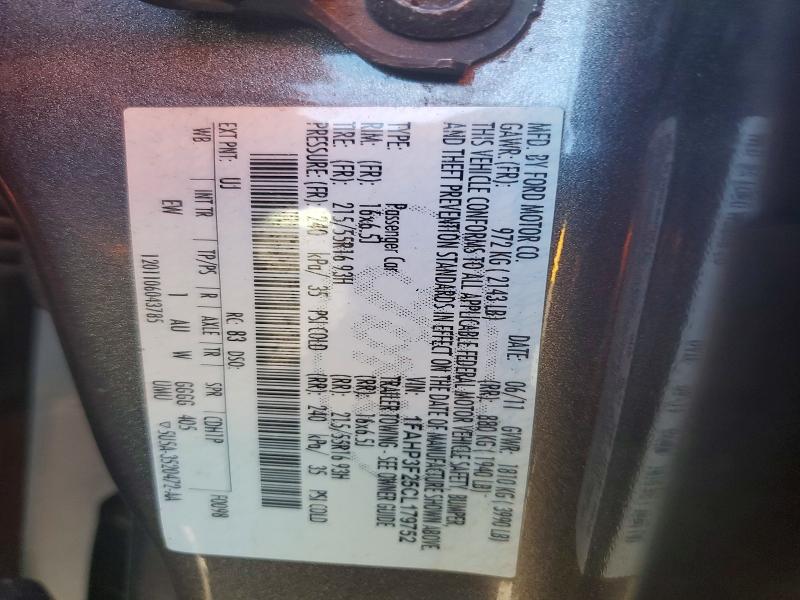 Aukcja sprzedaży 2012 Ford Focus, vin: 1FAHP3F25CL179752, numer aukcji: 57627966