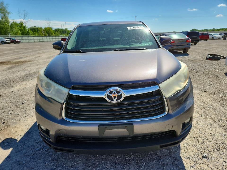 57309046 :رقم المزاد ، 5TDBKRFH2ES013485 vin ، 2014 Toyota Highlander مزاد بيع