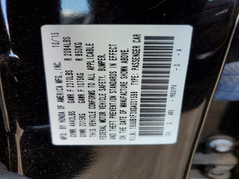 Продажа на аукционе авто 2016 Acura Tlx, vin: 19UUB1F3XGA001598, номер лота: 57705106