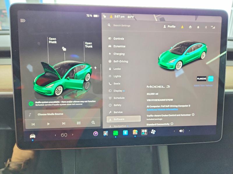 2022 Tesla Model 3 მანქანა იყიდება აუქციონზე, vin: 5YJ3E1EA9NF371219, აუქციონის ნომერი: 56944036