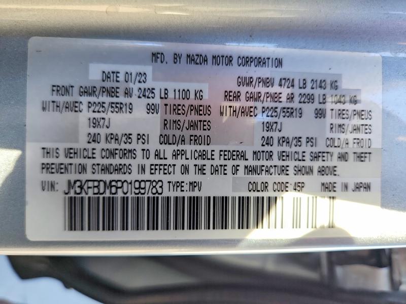 Aukcja sprzedaży 2023 Mazda Cx-5, vin: JM3KFBDM6P0199783, numer aukcji: 57181136
