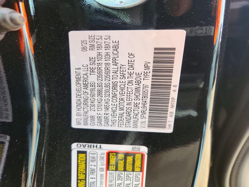 Aukcja sprzedaży 2026 Honda Odyssey, vin: 5FNRL6H64TB005797, numer aukcji: 55599336
