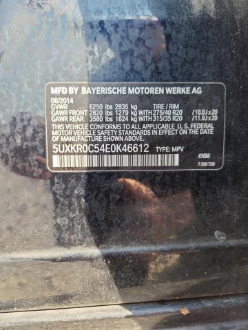 Aukcja sprzedaży 2014 Bmw X5, vin: 5UXKR0C54E0K46612, numer aukcji: 58348306