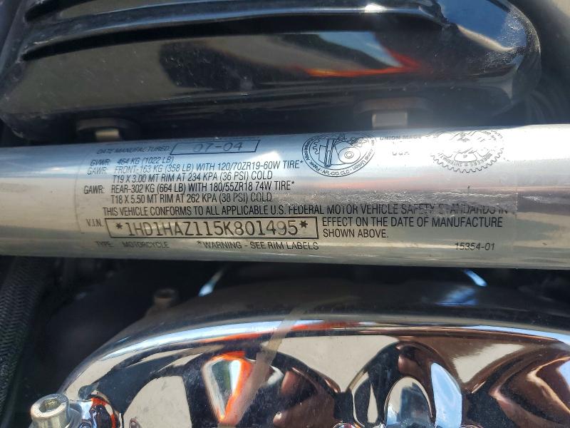 2005 Harley-davidson Vrsca მანქანა იყიდება აუქციონზე, vin: 1HD1HAZ115K801495, აუქციონის ნომერი: 57546866