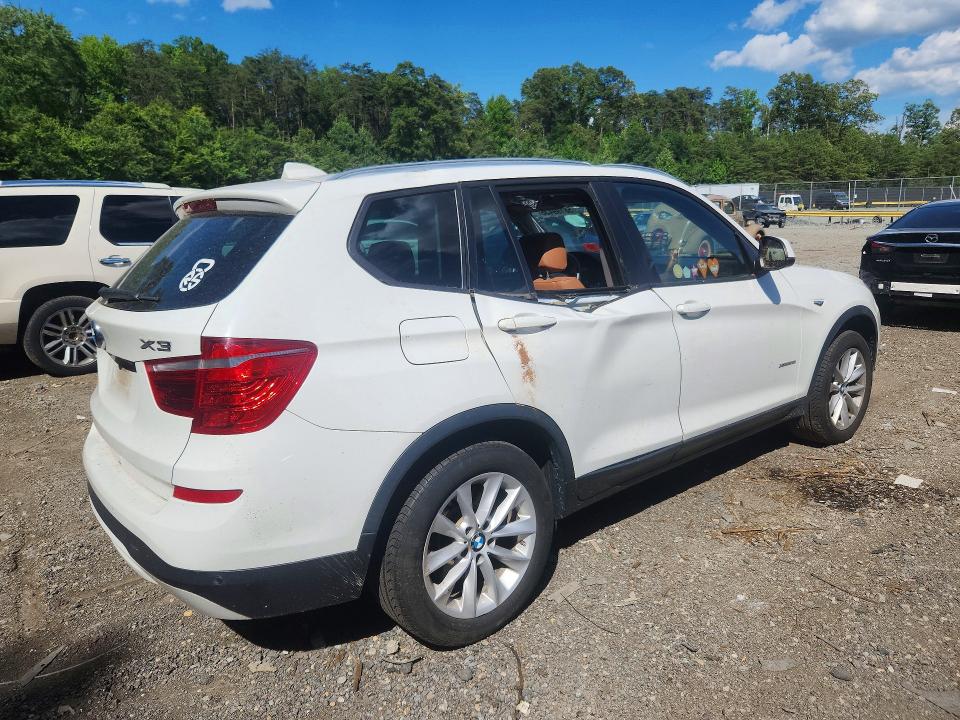 2017 Bmw X3 მანქანა იყიდება აუქციონზე, vin: 5UXWX9C3XH0W73940, აუქციონის ნომერი: 58199436