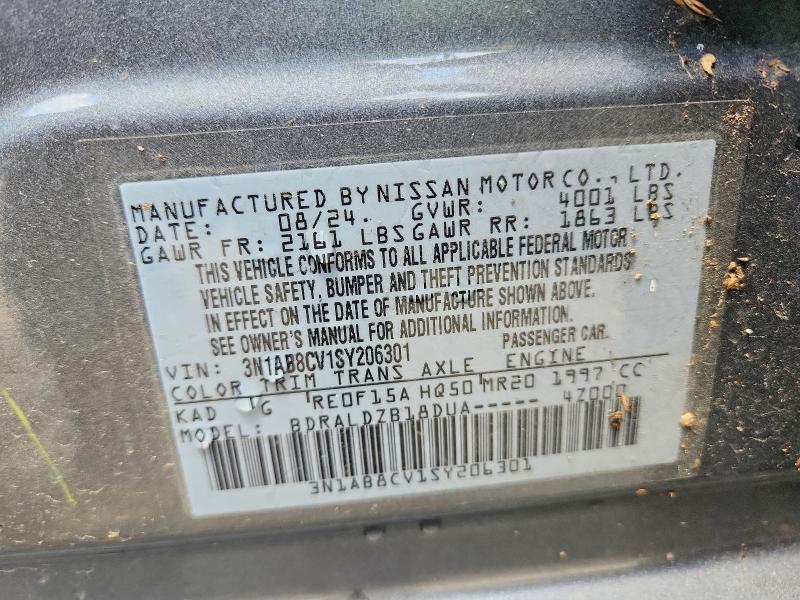 Aukcja sprzedaży 2025 Nissan Sentra, vin: 3N1AB8CV1SY206301, numer aukcji: 55912216