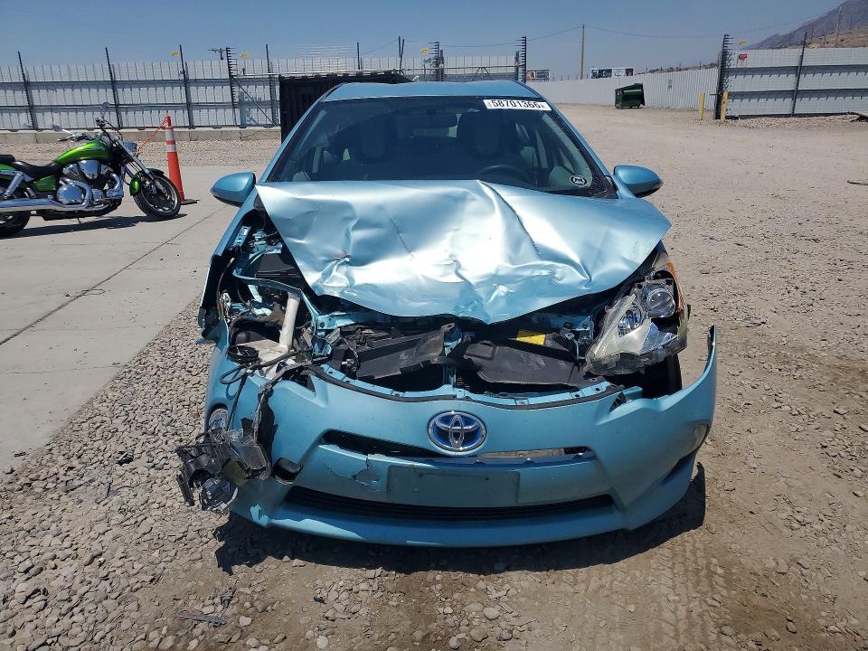 2013 Toyota Prius C მანქანა იყიდება აუქციონზე, vin: JTDKDTB30D1053965, აუქციონის ნომერი: 58701366