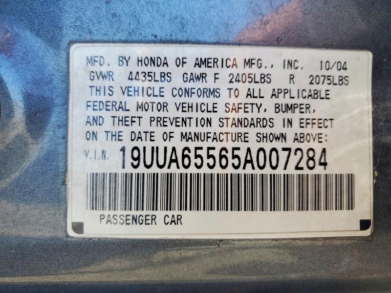 57166516 :رقم المزاد ، 19UUA65565A007284 vin ، 2005 Acura Tl مزاد بيع